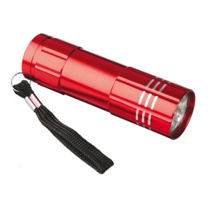 9-diodowa latarka Jewel LED, czerwony 